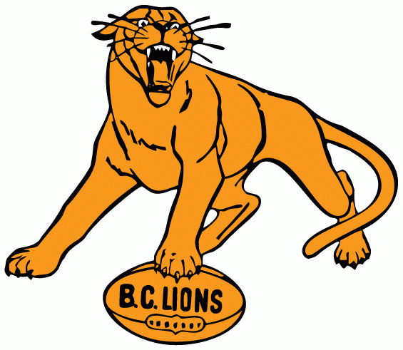 bc lions 1953-1977 primary logo t shirt iron on transfers